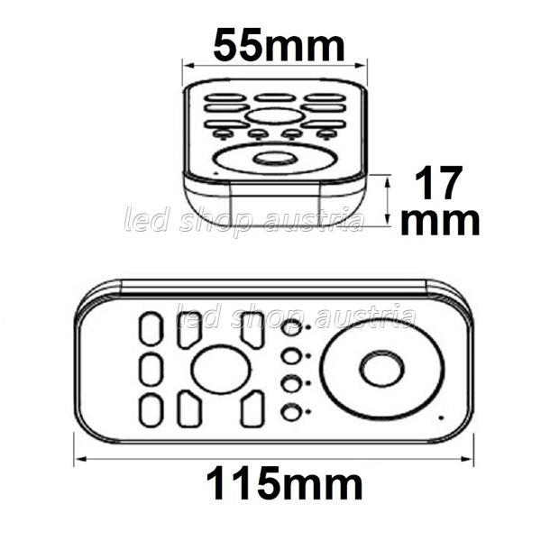 Sys-One RGB+W 4 Zonen Fernbedienung Multifunktion