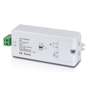 DALI PWM-Dimmer (1 Adresse) 12-36V, 1 Kanal, 12-36V 8A, 48V 4A