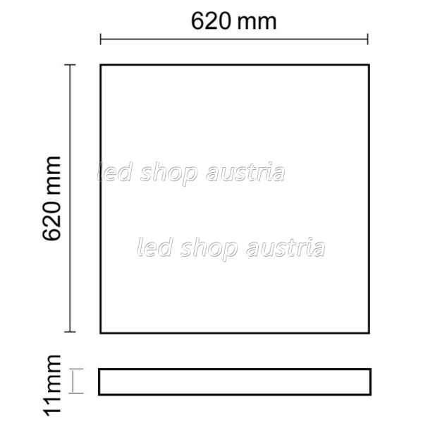 CCT LED Panel 625x625mm 24V DC, weissdynamisch, UGR