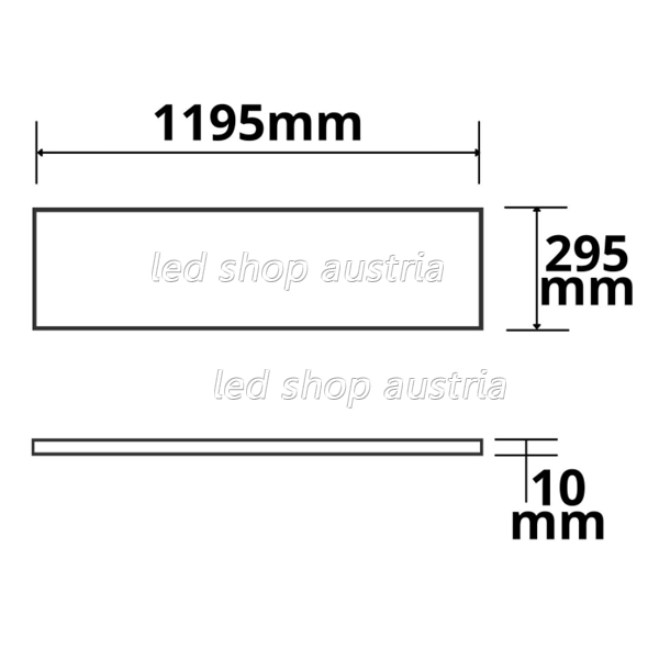 CCT LED Panel 120x30cm 24V DC, weissdynamisch, UGR