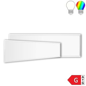 RGB-NW LED Panel 120x30cm 24V DC, RGB+W, 57W ohne VG