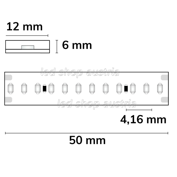 (Bild für) LED AQUA CRI927 Linear 48V Flexband, 8W, IP68, 2700K, 5m Rolle, 240 LED/m