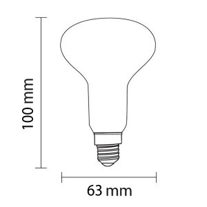 E27 JDR R63 Spot 500 Lumen 8W warmweiß