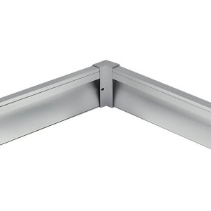 Eckverbinder für LED Sockelleistenprofil V1 Silber