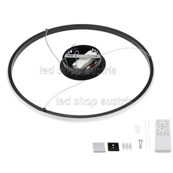 30W LED CCT Pendelleuchte Dimmbar Schwarz Ø50cm