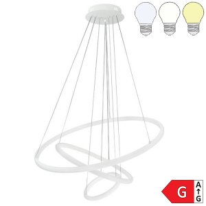 78W LED CCT Pendelleuchte Dimmbar Weiß 3-fach