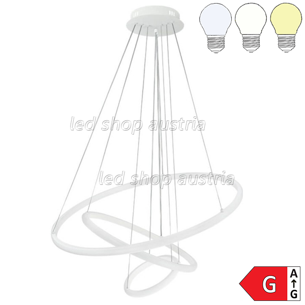 78W LED CCT Pendelleuchte Dimmbar Weiß 3-fach