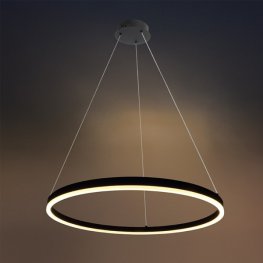 22W LED Pendelleuchte Schwarz Ø60cm Warmweiß