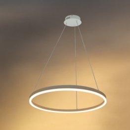22W LED Pendelleuchte Warmweiß Weiß Ø60cm