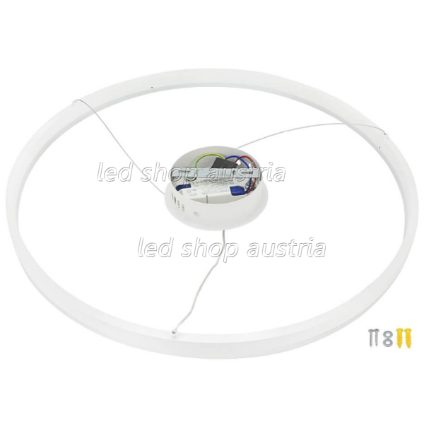 22W LED Pendelleuchte Warmweiß Weiß Ø60cm