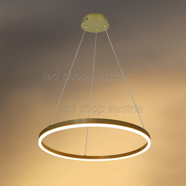 22W LED Pendelleuchte Warmweiß GOLD satiniert Ø60cm