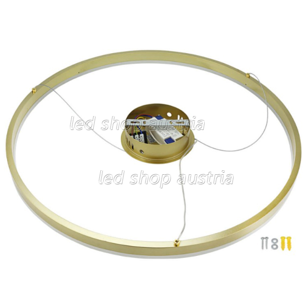 22W LED Pendelleuchte Warmweiß GOLD satiniert Ø60cm
