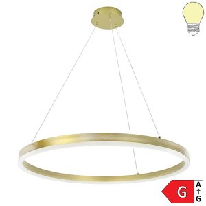 22W LED Pendelleuchte Warmweiß GOLD satiniert Ø60cm