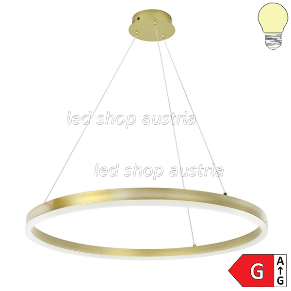 22W LED Pendelleuchte Warmweiß GOLD satiniert Ø60cm
