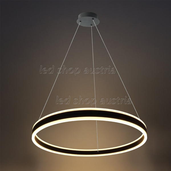 36W LED Pendelleuchte Schwarz Up-Down Ø60cm Warmweiß