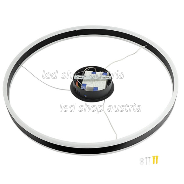 36W LED Pendelleuchte Schwarz Up-Down Ø60cm Warmweiß