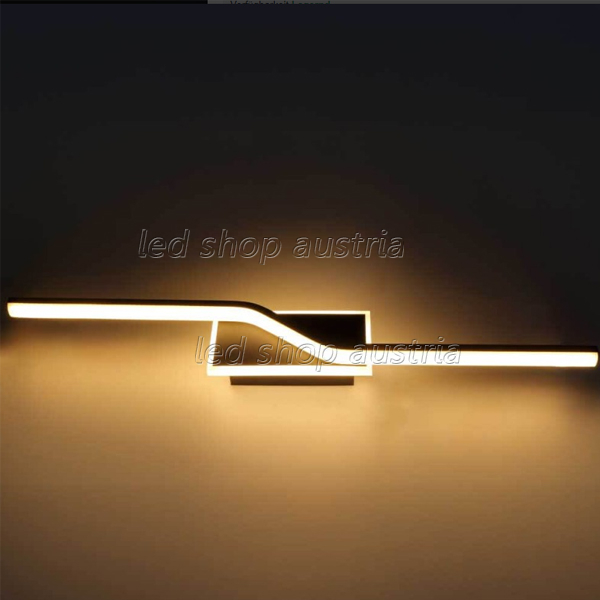 9W LED Wandleuchte Warmweiß Schwarz