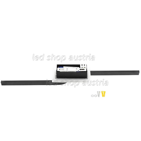 9W LED Wandleuchte Warmweiß Schwarz