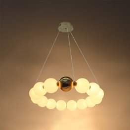 27W LED Pendelleuchte Warmweiß Messing Ø60cm