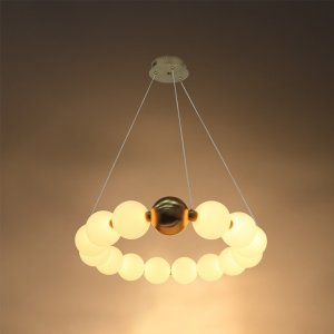 27W LED Pendelleuchte Warmweiß Messing Ø60cm