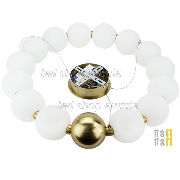 27W LED Pendelleuchte Warmweiß Messing Ø60cm