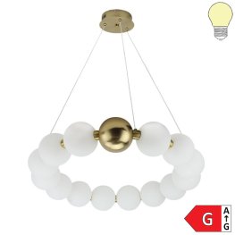 27W LED Pendelleuchte Warmweiß Messing Ø60cm