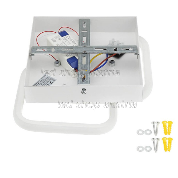 13W LED Deckenleuchte Sqare Weiß Warmweiß
