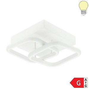13W LED Deckenleuchte Sqare Weiß Warmweiß