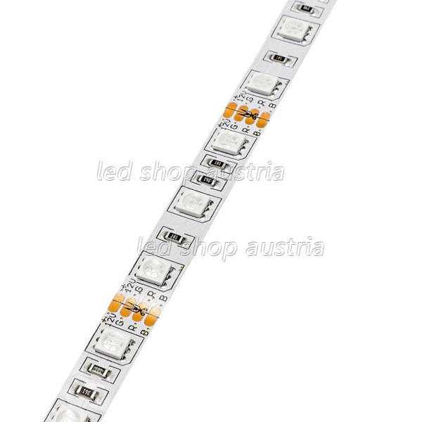 LED Strip 12V 5050 60LED/m RGB 5m Rolle selbstklebend