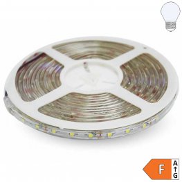 LED Strip 12V SMD-3528 IP65 "wasserdicht" 60LED/m 5m Rolle kaltweiß