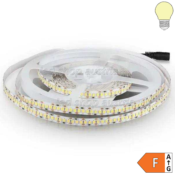 (Bild für) 3528 LED Strip 12V 20W/m warmweiß 5m Rolle selbstklebend