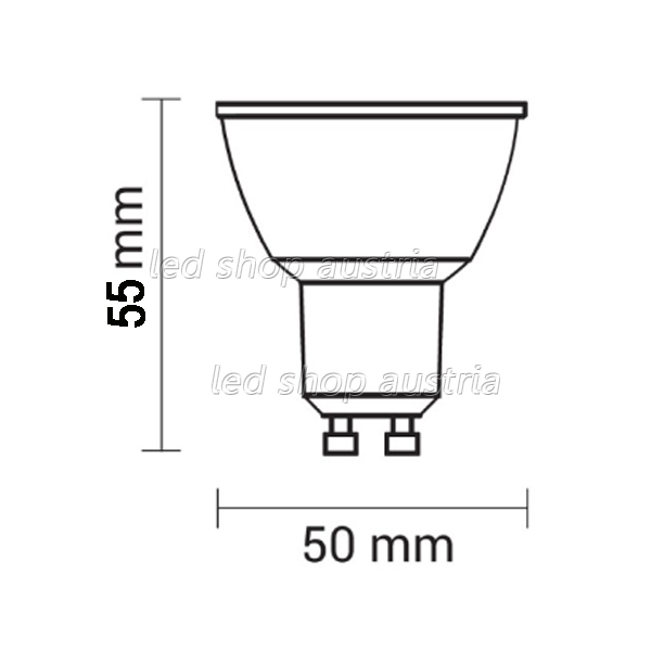 LED GU10 SMD Spot 7,5W 610 Lumen 110° neutralweiß