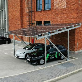 Solar- Carport Doppelstellplatz, Speicher 20 kWh+Wechselrichter 8 kW+15 PV-Module
