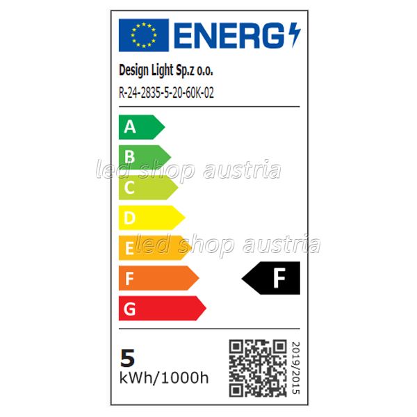 (Bild für) LED Strip 24V 2835SMD 120LED/m 5m Rolle selbstklebend kaltweiß