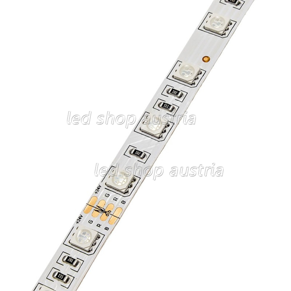 LED Strip 24V 5050SMD 60LED/m RGB 5m Rolle selbstklebend