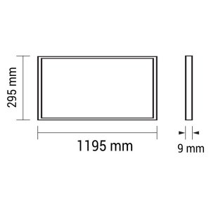 36W 120x30cm LED Panel 100Lm/W 6 Stk. Packung kaltweiß