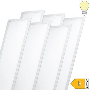 36W 120x30cm LED Panel 100Lm/W 6 Stk. Packung warmweiß