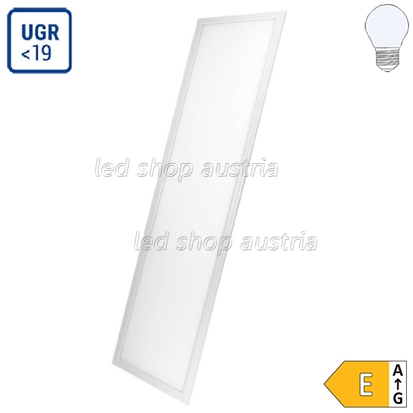 36W LED Panel 120x30cm 100Lm/W UGR19 inkl. Trafo kaltweiß