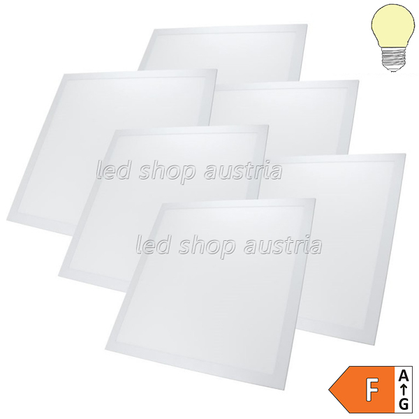 36W LED Panel 620x620mm warmweiß 6 Stk. Packung