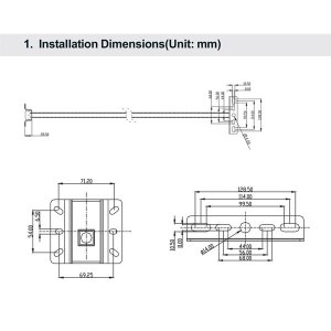 Ausleger- Arm f. LED Fluter bis 100W