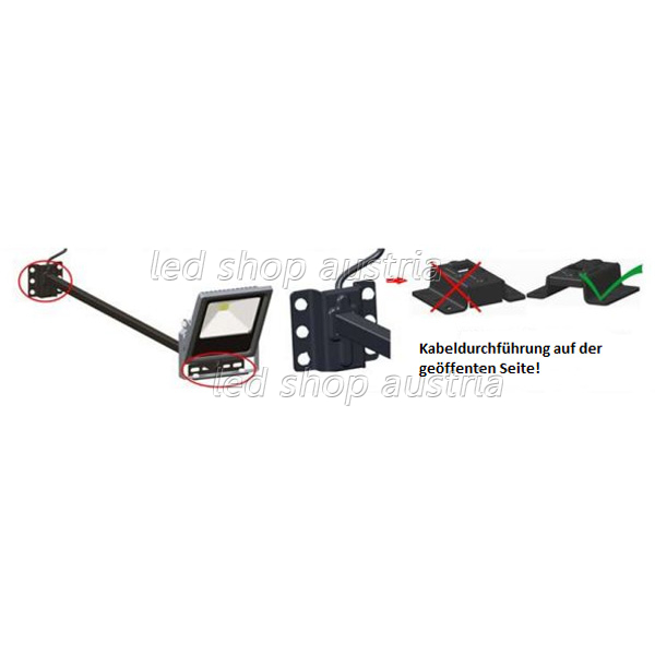 Ausleger- Arm für LED Fluter bis 100W