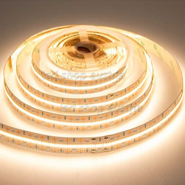 LED Strip 24V 2216SMD 24W/m 300LED/m CRI>93 5m Rolle selbstkl. warmweiß