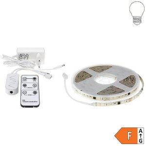 SET: LED Streifen digital 12V 4,8W/m neutralweiß IP65 5m inkl. Steuerung und Netzteil