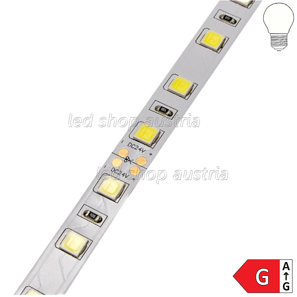 LED Strip 24V 5054SMD 16W/m 60LED/m 5m Rolle selbstkl. neutralweiß