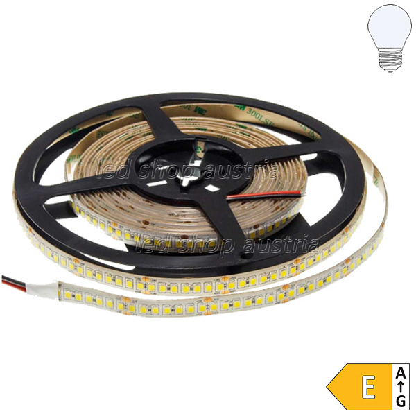 LED Strip 24V 2835SMD 20W/m 196LED/m 5m Rolle "wasserfest" IP65 kaltweiß - zum Schließen ins Bild klicken