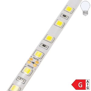 LED Strip 24V 5054SMD 16W/m 60LED/m 5m Rolle "wasserfest" IP65 kaltweiß