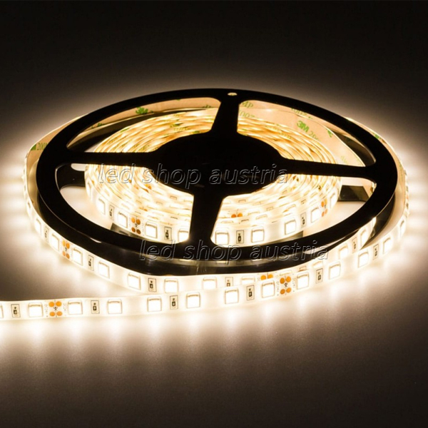 LED Strip 24V 5054SMD 16W/m 60LED/m 5m Rolle "wasserfest" IP65 neutralweiß