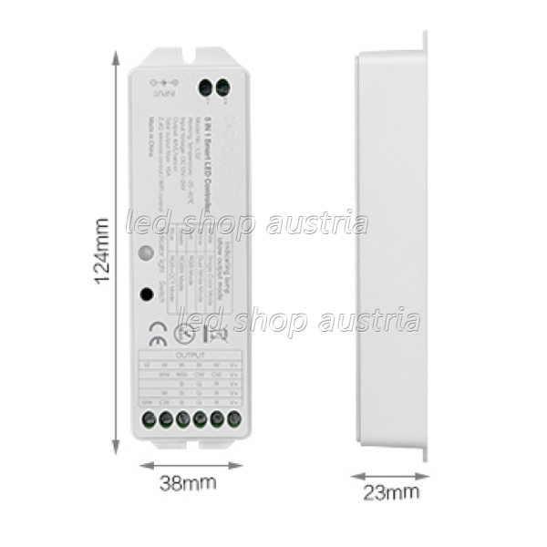 LED RGB-W-WW, CCT und Single Color Universal Receiver (5 in 1)