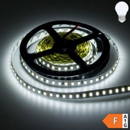 LED Strip 24V 3528 120LED/m 5m Rolle selbstklebend kaltweiß