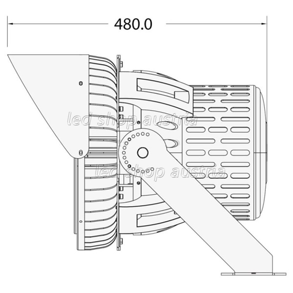 LED SMD Sportanlagen Flutlicht 5000K 500W 45° "dimmbar" kaltweiß